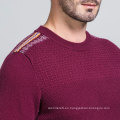 Suéter del jersey de los hombres del Knit de la tira del hombro del cuello redondo de la fábrica de China 2017 con precio competitivo